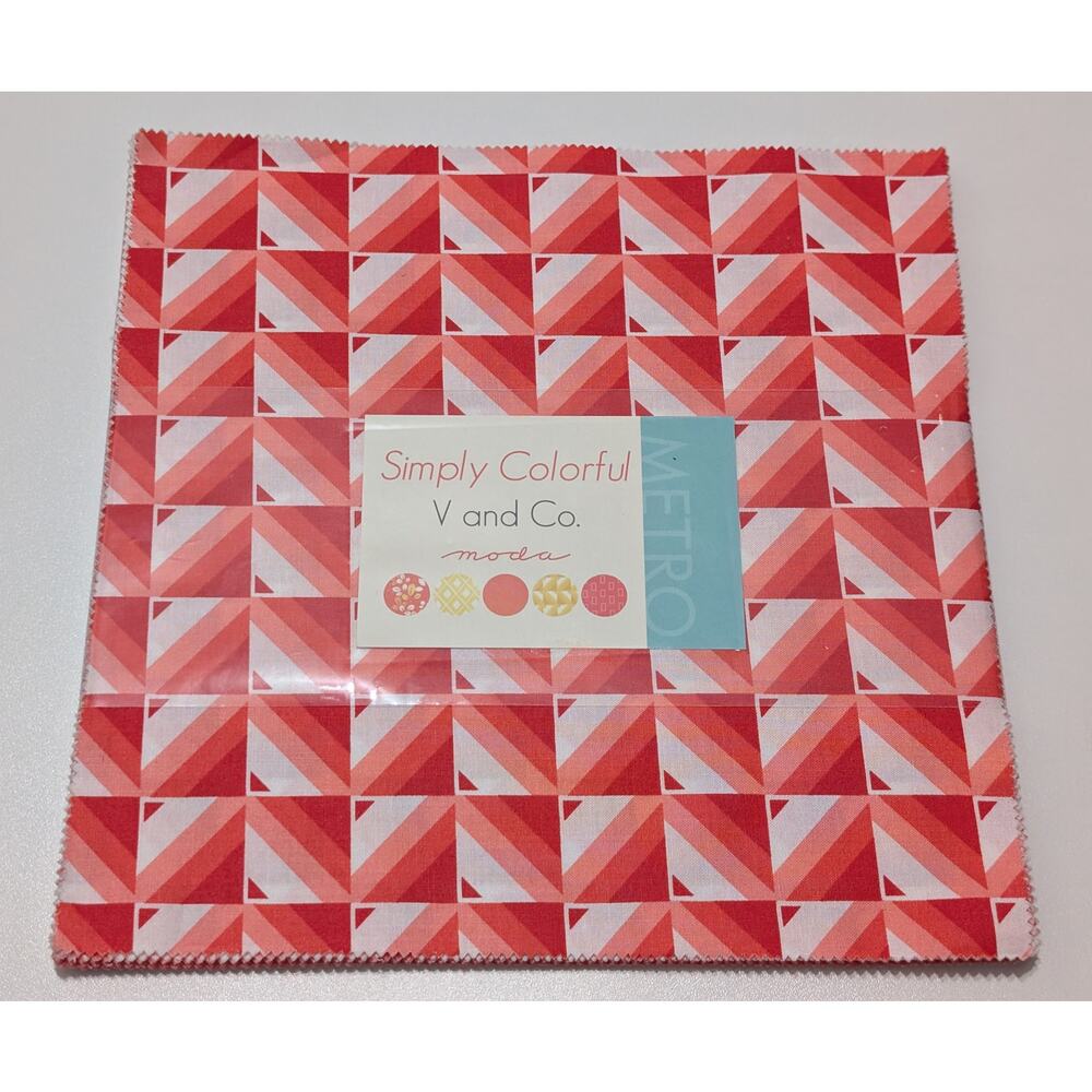 Simply Colorful Junior Layer Cake by V and Co. for Moda Fabrics 10 in Tiles